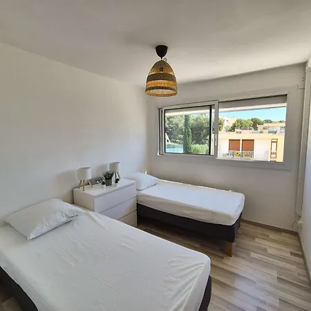 2 Chambres, Climatise, Wifi, Vue Mer, Piscine